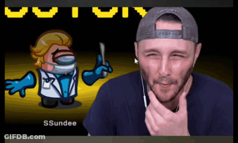 Man In Blue Pants Dancing On Purple With Adult Swim GIF