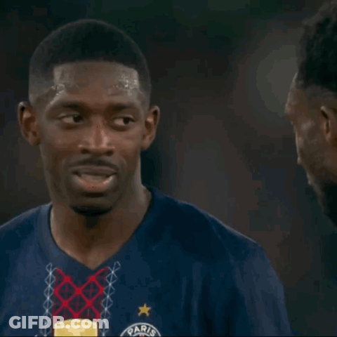 Man In Blue Paris Shirt Talking To Another GIF
