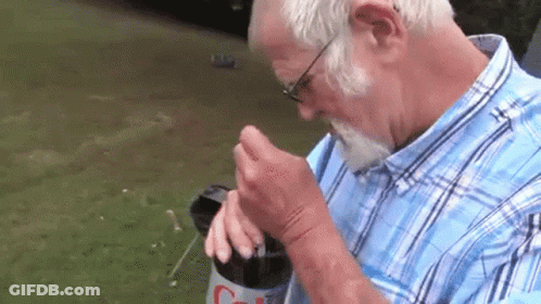 Man In Blue Plaid Shirt Drinking Diet Coke GIF