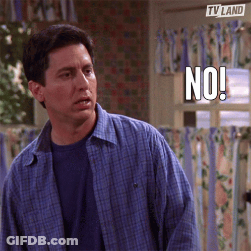 Man In Blue Plaid Shirt Saying No GIF