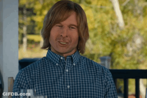Man In Blue Plaid Shirt Smiling GIF
