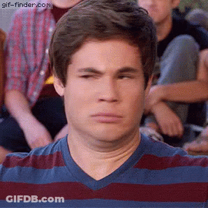 Man In Blue Red Striped Shirt Funny Face GIF