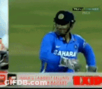 Man In Blue Sahara Jersey With Coca Cola Sign GIF