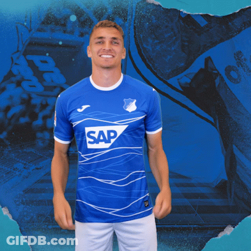 Man In Blue Sap Shirt GIF