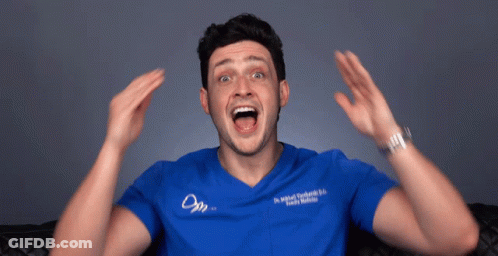 Man In Blue Scrub Top Saying Dr Michael GIF