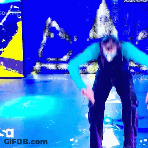 Man In Blue Shirt And Black Pants GIF
