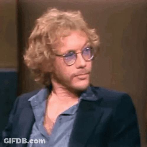 Man In Blue Shirt And Jacket With Glasses GIF