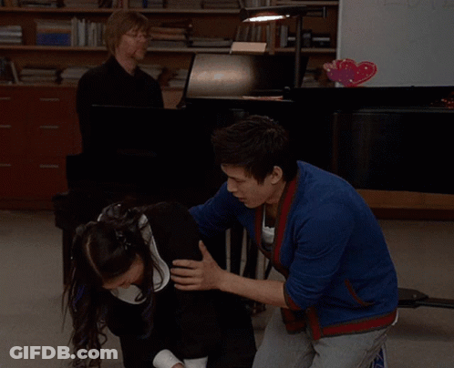 Man In Blue Shirt And Suspenders Saying Please Don't Cry GIF
