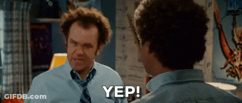Man In Blue Shirt And Tie Saying Yep GIF