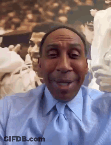 Man In Blue Shirt And Tie Smiling GIF