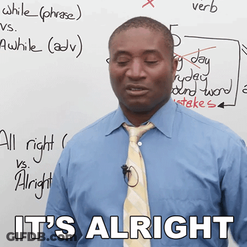 Man In Blue Shirt And Tie Standing In Front Of Whiteboard GIF