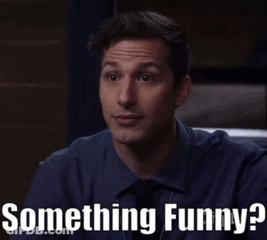 Man In Blue Shirt And Tie With Funny Writing On Face GIF