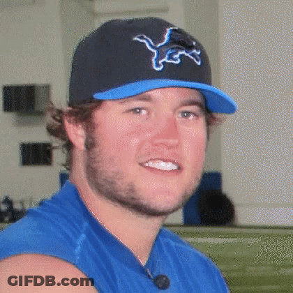 Man In Blue Shirt And Yes Hat GIF