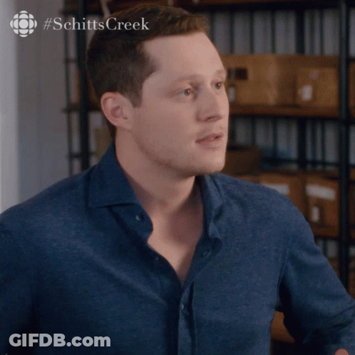Man In Blue Shirt Asking What GIF
