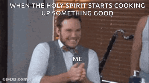 Man In Blue Shirt Clapping And Smiling GIF