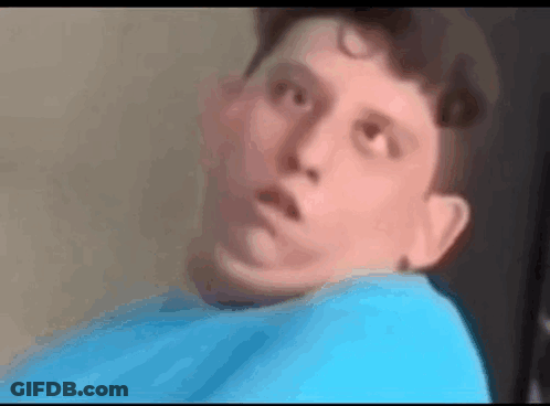Man In Blue Shirt Close Up GIF