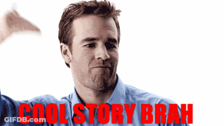 Man In Blue Shirt Cool Story Brah GIF