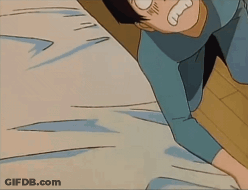 Man In Blue Shirt Crawling GIF