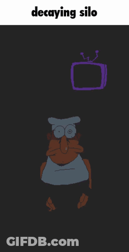 Man In Blue Shirt Dancing In Kitchen GIF