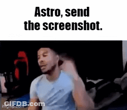 Man In Blue Shirt Funny Face Says Astro Send The Screenshot GIF