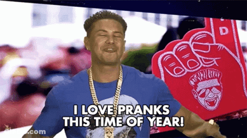 Man In Blue Shirt I Love Pranks GIF