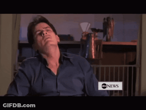 Man In Blue Shirt In Front Of ABC News GIF