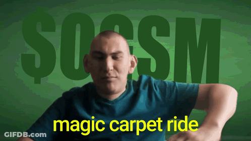 Man In Blue Shirt In Front Of Green Background Saying Sosm GIF