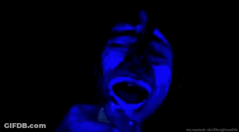 Man In Blue Shirt In Heart Frame GIF