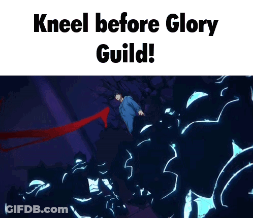 Man In Blue Shirt Kneeling In Front Of Giant Monster GIF