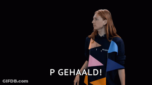 Man In Blue Shirt Laughing And Pointing Saying Ha Ha Funny GIF