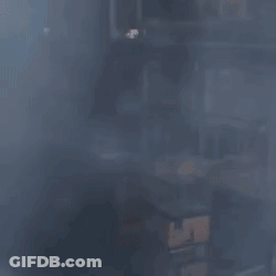 Man In Blue Shirt Making Funny Face GIF