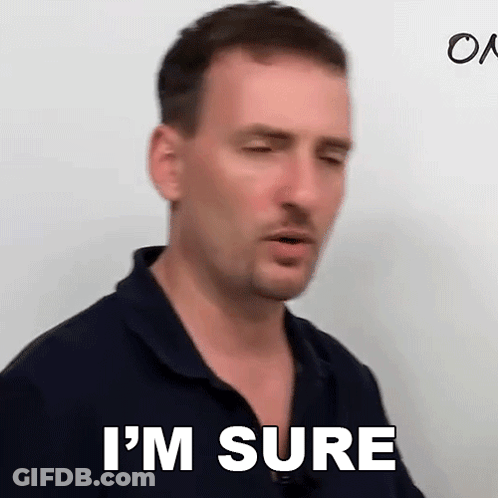 Man In Blue Shirt Making Funny Face GIF