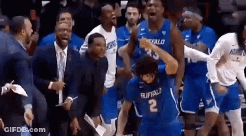 Man In Blue Shirt Making Funny Face GIF