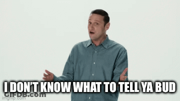 Man In Blue Shirt Making Funny Face GIF