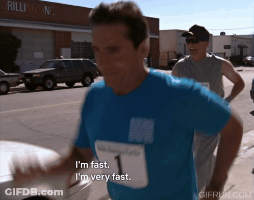 Man In Blue Shirt Number 1 GIF