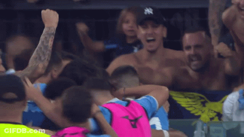 Man In Blue Shirt Number 27 GIF