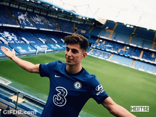 Man In Blue Shirt Number 3 GIF
