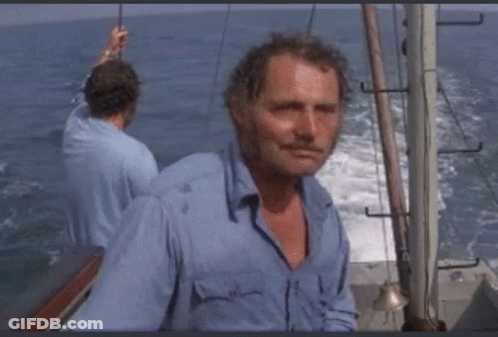 Man In Blue Shirt On Boat GIF