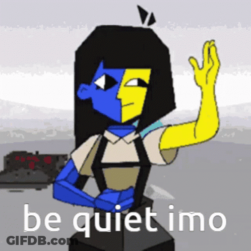 Man In Blue Shirt Pointing At Ur A Cornball GIF