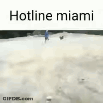 Man In Blue Shirt Running With Dog GIF