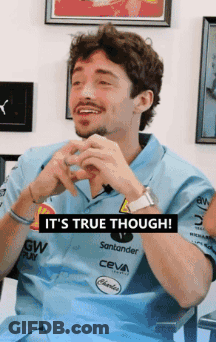 Man In Blue Shirt Santander GIF