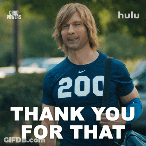 Man In Blue Shirt Saying 200 GIF
