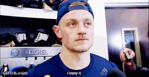 Man In Blue Shirt Saying Eichel GIF