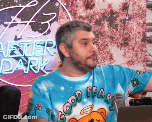Man In Blue Shirt Saying Good Fear GIF