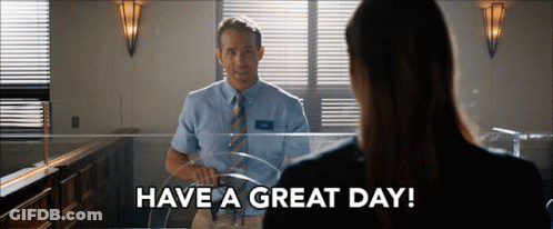 Man In Blue Shirt Saying Have A Great Day GIF