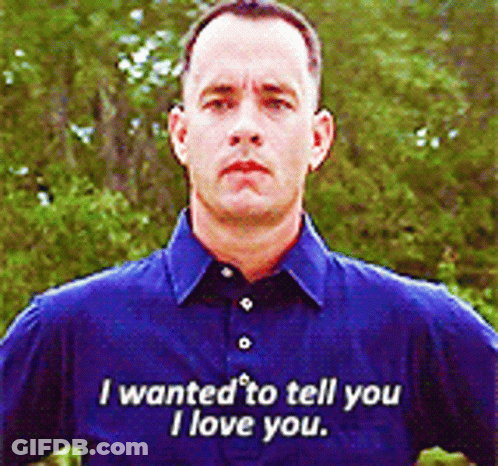 Man In Blue Shirt Saying I Love You GIF