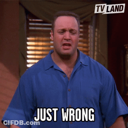 Man In Blue Shirt Saying Just Wrong GIF