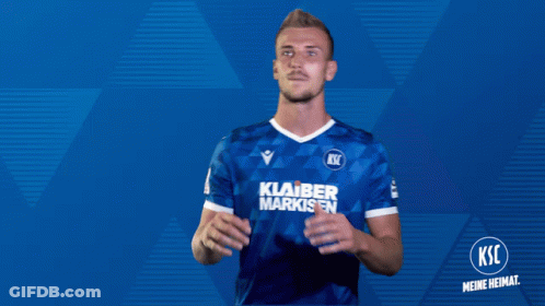 Man In Blue Shirt Saying KSC GIF