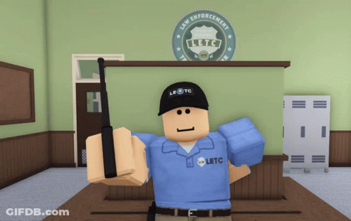 Man In Blue Shirt Saying Letc GIF