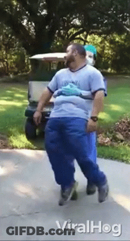 Man In Blue Shirt Saying Louisville GIF